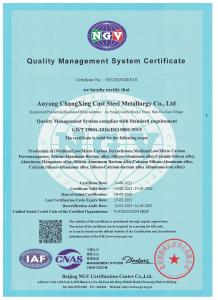 ISO 9001:2015 Quality Management System Certificate